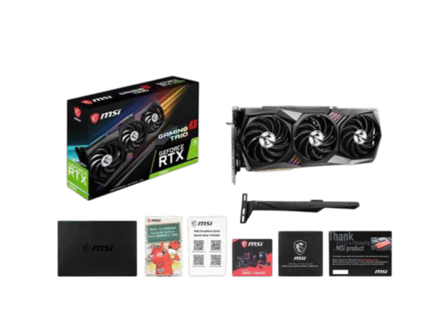 MSI GeForce RTX 3090 Gaming X Trio 24G Graphics Card, 1785 MHz (Boost) Core Clocks, 24GB GDDR6X Memory, 384-Bit Memory Bus, 3xDP, HDMI, 19.5 Gbps Memory Speed - Image 11