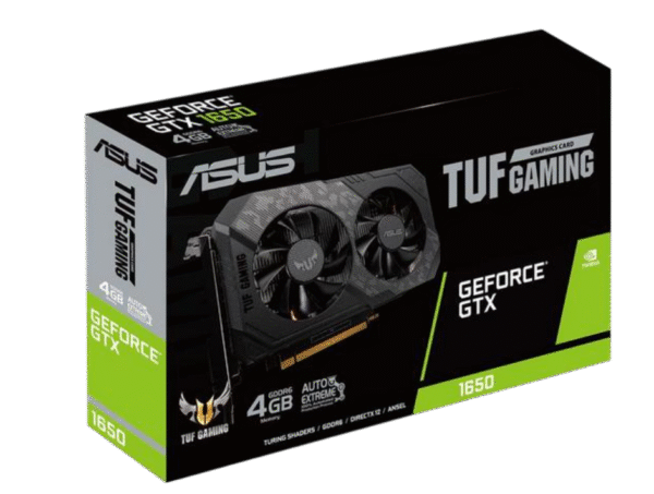 ASUS TUF Gaming GeForce® GTX 1650 OC Edition 4GB GDDR6 is your ticket into PC gaming.