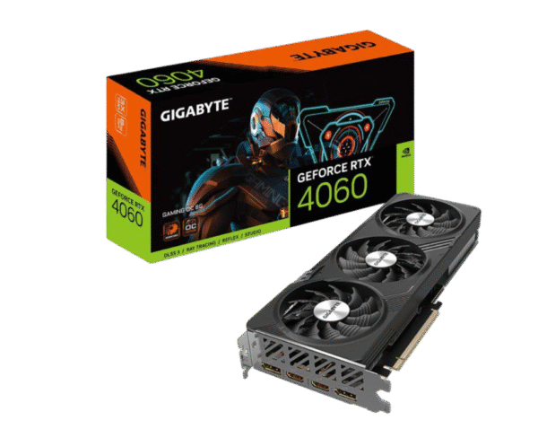 GIGABYTE GeForce RTX 4060 Graphics Card, 3x Fans, 8GB GDDR6, Video Card