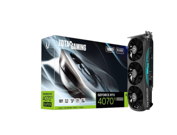 ZOTAC Gaming GeForce RTX 4070 Ti Super Trinity Black Edition DLSS 3 16GB GDDR6X 256-bit 21 Gbps PCIE 4.0 Gaming Graphics Card
