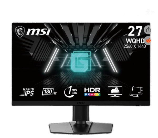 MSI 27" 180 Hz Rapid IPS WQHD Gaming Monitor 2560 x 1440 (2K) G272QPF E2