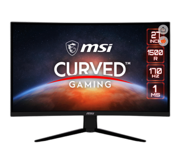 MSI G273CQ 27" QHD 2560 x 1440 (2K) 1ms (MPRT) / 4ms (GTG) 170 Hz FreeSync Premium Curved Gaming Monitor - Image 6