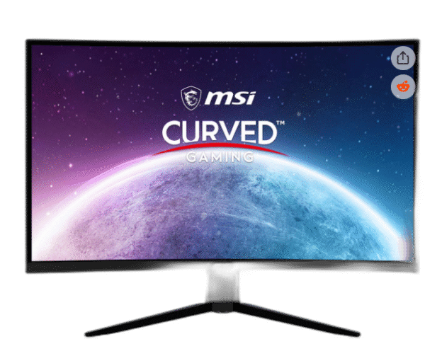 MSI G273CQ 27" QHD 2560 x 1440 (2K) 1ms (MPRT) / 4ms (GTG) 170 Hz FreeSync Premium Curved Gaming Monitor
