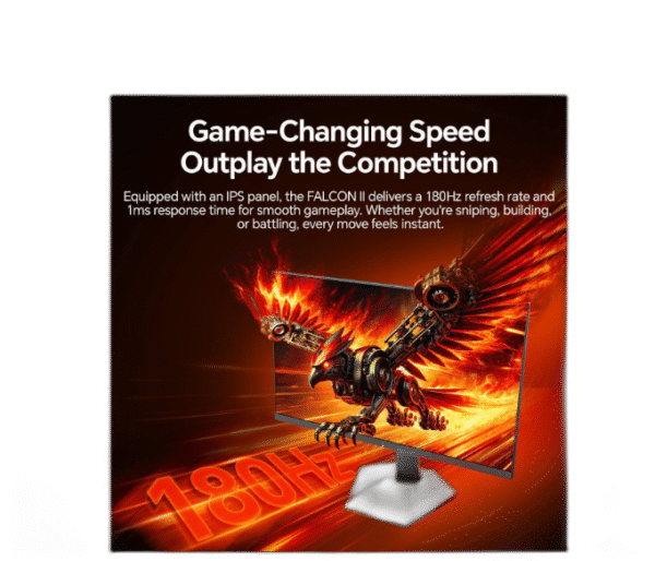 ABS 27" 180Hz Fast IPS QHD (2560x1440) Gaming Monitor 1ms VESA DisplayHDR 400, DCI-P3 95% GQ271NE - Image 2