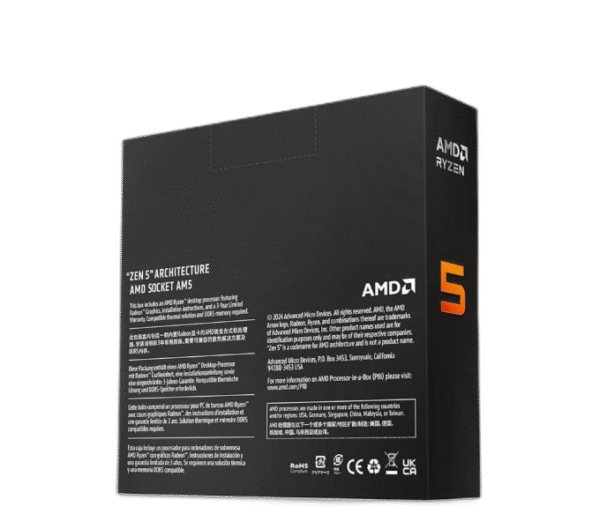 AMD Ryzen 5 7600X - Zen 4 6-Core 4.7 GHz - Socket AM5 - 105W Desktop Processor (100-100000593WOF) - Image 3