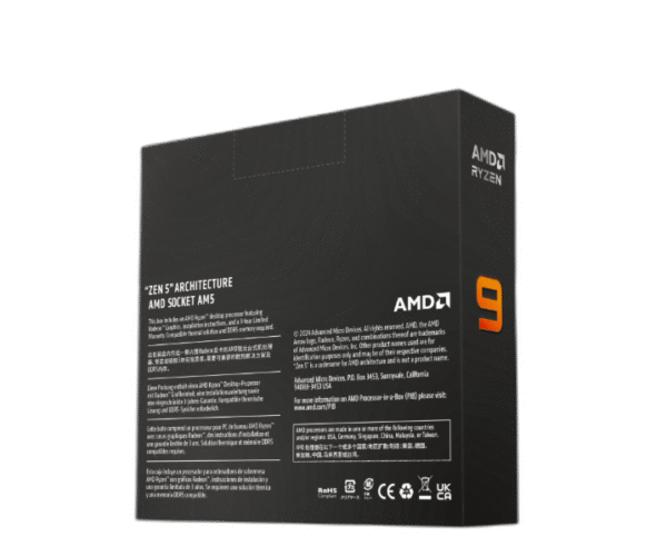 AMD Ryzen 9 7900X - Zen 4 12-Core 4.7 GHz - Socket AM5 - 170W Desktop Processor (100-100000589WOF) - Image 3