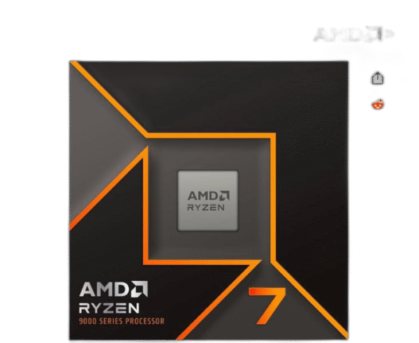 AMD Ryzen 7 9700X - Ryzen 7 9000 Series Granite Ridge (Zen 5) 8-Core 3.8 GHz - Socket AM5 65W - Radeon Graphics Processor - 100-100001404WOF