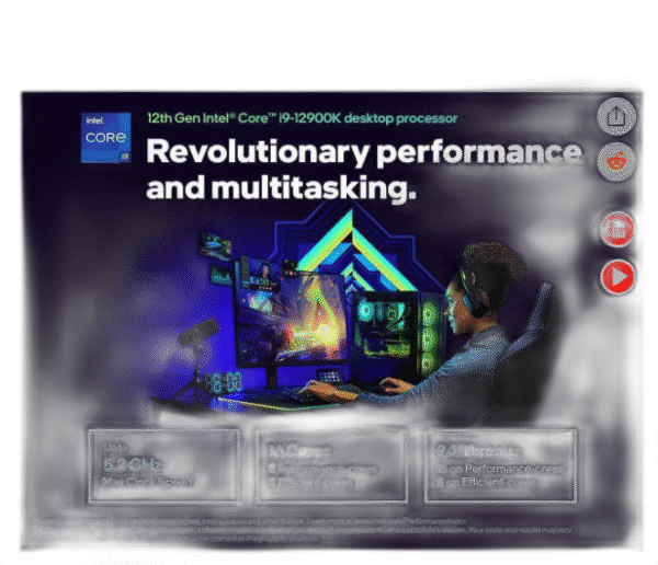 Intel Core i9-12900K - Core i9 12th Gen Alder Lake 16-Core (8P+8E) 3.2 GHz LGA 1700 125W Intel UHD Graphics 770 Desktop Processor - BX8071512900K - Image 3