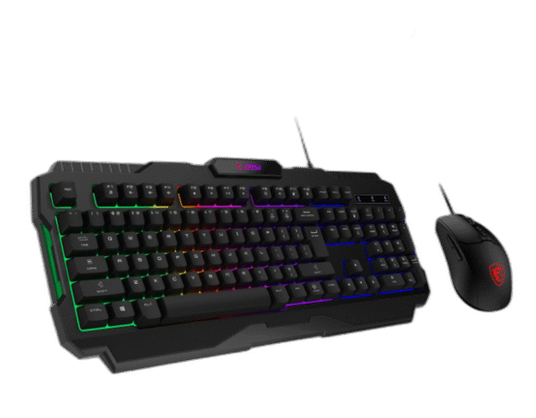 MSI Forge GK100 Combo – Gaming RGB Keyboard & Mouse Set, 19-Key Anti-Ghosting, 6400 DPI Optical Sensor, 6-Mode RGB, up to 6,400 DPI, Black - Image 5