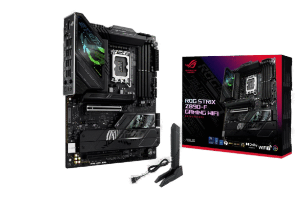 ASUS Intel ROG Strix Z890-F Gaming WiFi ATX Motherboard, 16+1+2+2 power stages, DDR5 slots, PCIe 5.0 w/full support for next-gen GPUs, five M.2 slots, WiFi 7, AI Overclocking, AI Networking II - Image 2