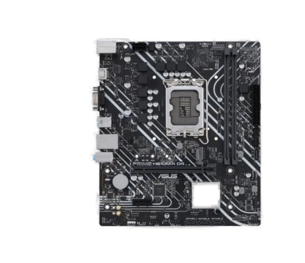 Asus Prime H610M-K D4 Intel® H610 (LGA 1700) mic-ATX motherboard with DDR4, PCIe 4.0, M.2 slot, Realtek 1 Gb Ethernet, HDMI®, D-Sub, USB 3.2 Gen 1 ports, SATA 6 Gbps, COM header, RGB header - Image 4