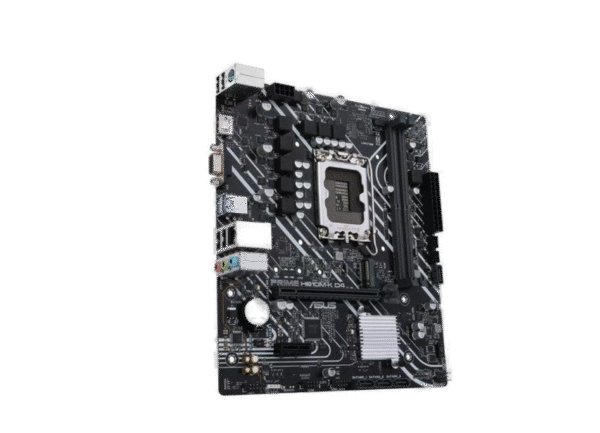 Asus Prime H610M-K D4 Intel® H610 (LGA 1700) mic-ATX motherboard with DDR4, PCIe 4.0, M.2 slot, Realtek 1 Gb Ethernet, HDMI®, D-Sub, USB 3.2 Gen 1 ports, SATA 6 Gbps, COM header, RGB header