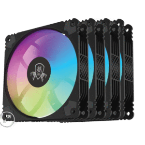 AA-Tigers PC Case Fan 120mm Static RGB (Pack of 4)