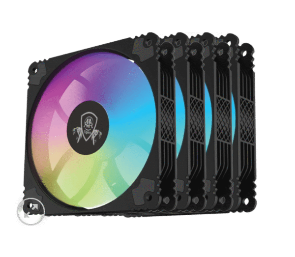 AA-Tigers PC Case Fan 120mm Static RGB (Pack of 4)